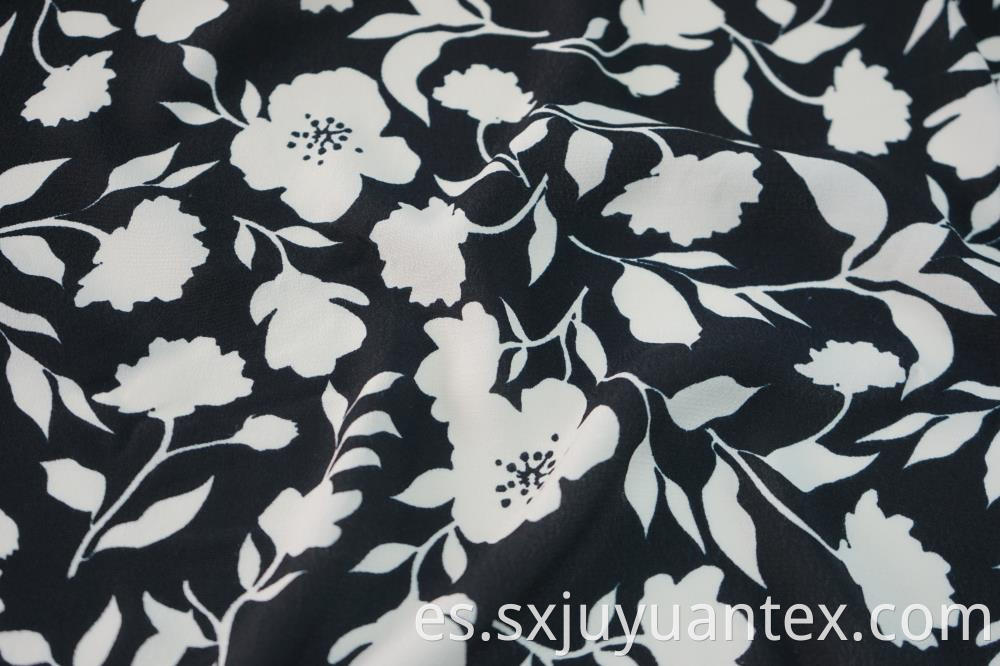 100% Printed Viscose Crepe Fabric